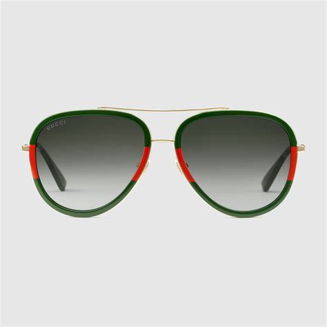 lunette de soleil aviator gucci|lunette gucci promo.